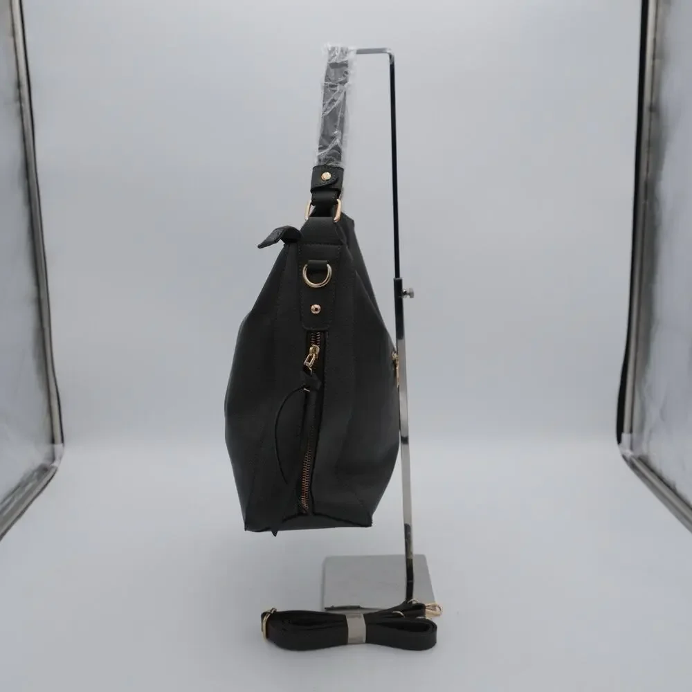 Gray FLO-MOTOR Shoulder/Crossbody Bag - Polyurethane Lots Of Compartments